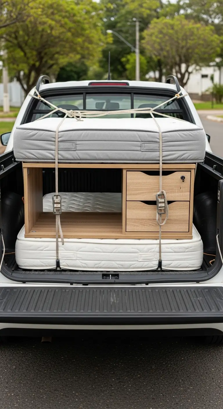 carreto picape saveiro branca